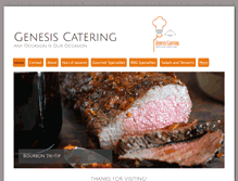 Tablet Screenshot of genesiscatering42.com
